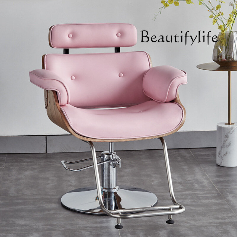 Barber shop, salon, minimalist hair salon, ironing and dyeing dedicated adjustable hair cutting and hair styling chairs