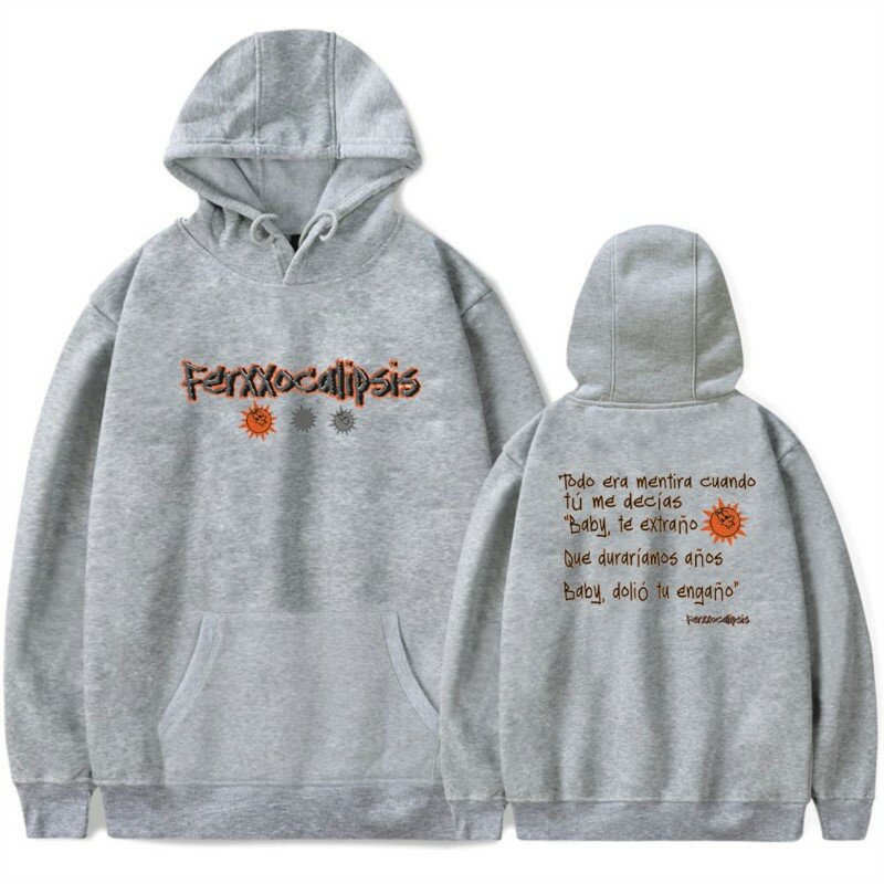 Feid Ferxxocalipsis Hoodies Merchandise Voor Heren/Dames Unisex Casuals Rapper Mode Sweatshirt Met Lange Mouwen Streetwear Met Capuchon