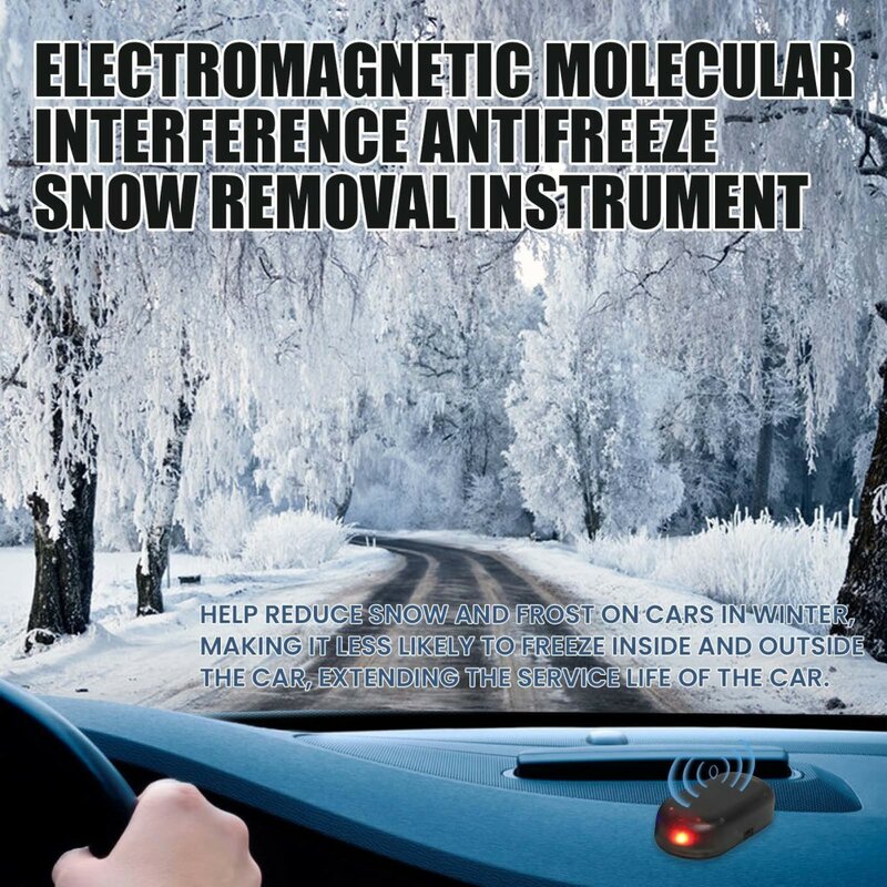 Strumento di rimozione della neve antigelo con interferenza molecolare elettromagnetica, strumento Anti-ghiaccio per sbrinamento a microonde in vetro per finestre