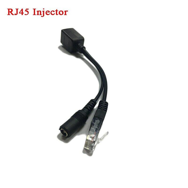 Kabel POE Daya Pasif Atas Adaptor Ethernet Splitter RJ45 Modul Suplai Injektor 12-48V untuk IP Camea
