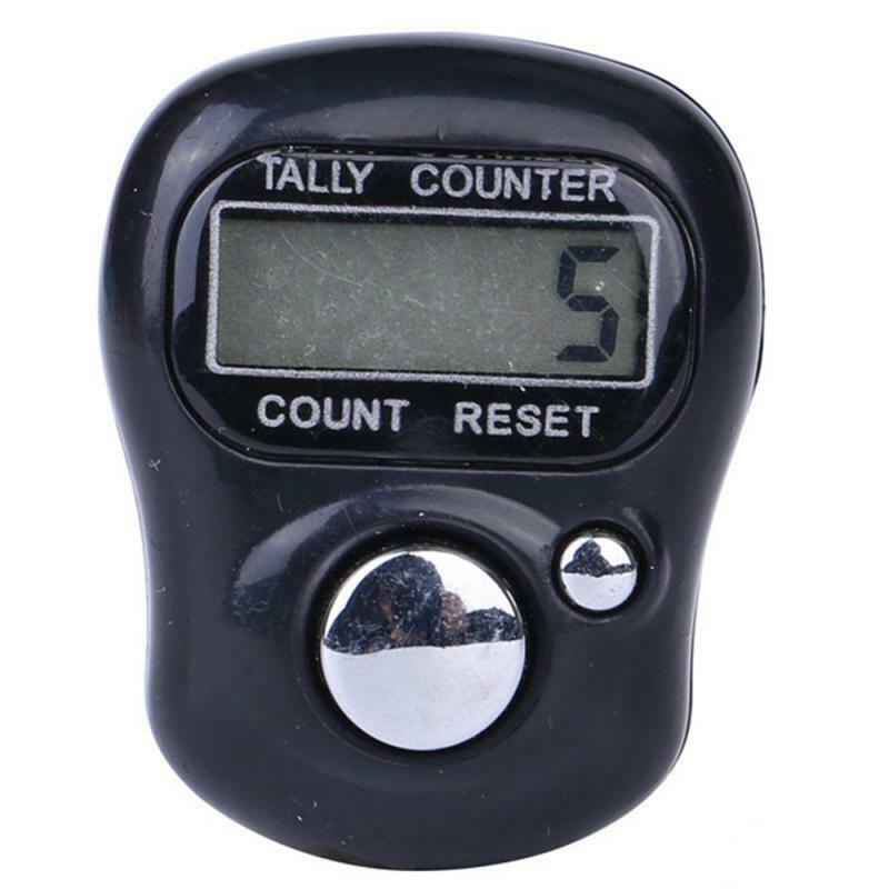 Electronic Digital Finger Ring Tally Counter Hand Held Knitting Row Counter Clicker NEW Mini Point Marker Counter LCD