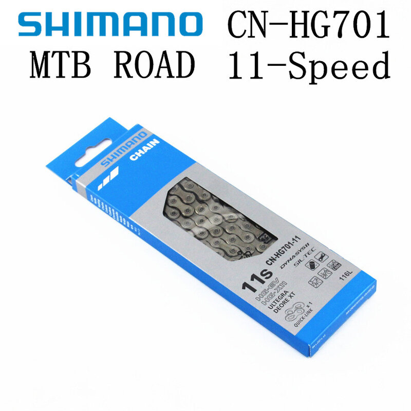 Shimano-Cadena de bicicleta hg701 de 11 velocidades, cadena de bicicleta de carretera, accesorios para bicicleta de montaña, cadenas Shimano/Sarm