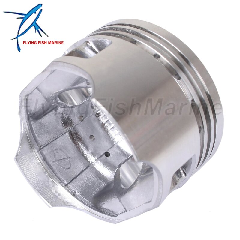 Outboard Motor 6AU-11631-00-96 STD Piston Set & 68T-11603-00 68T-11603-01 Ring for Yamaha 8HP 9.9HP, 56mm STD