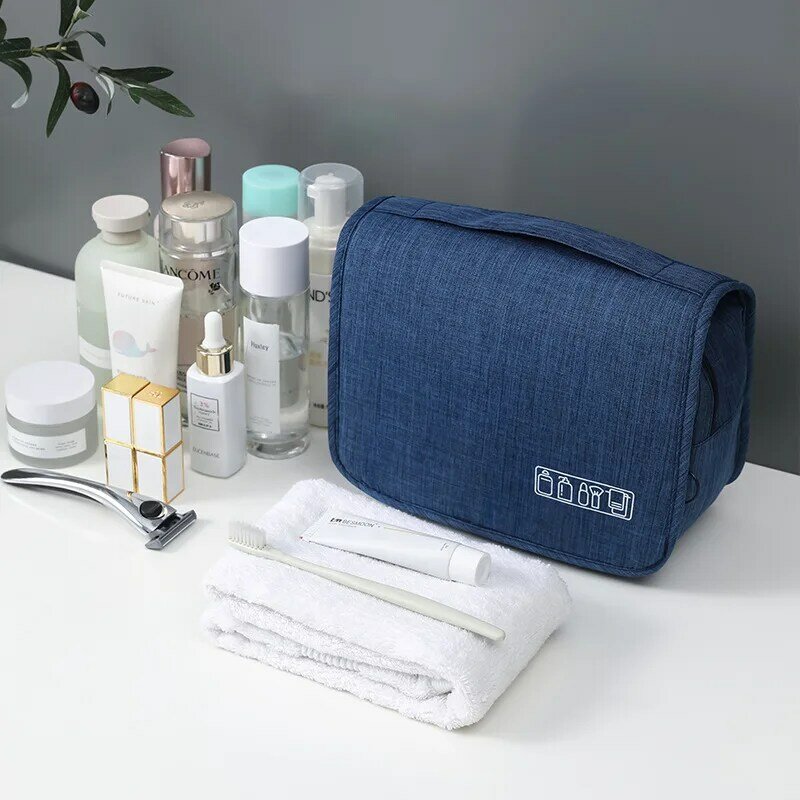Oxford tecido masculino negócios portátil saco de armazenamento organizador de produtos de higiene pessoal bolsa de cosméticos à prova dwaterproof água pendurado viagem lavagem bolsa