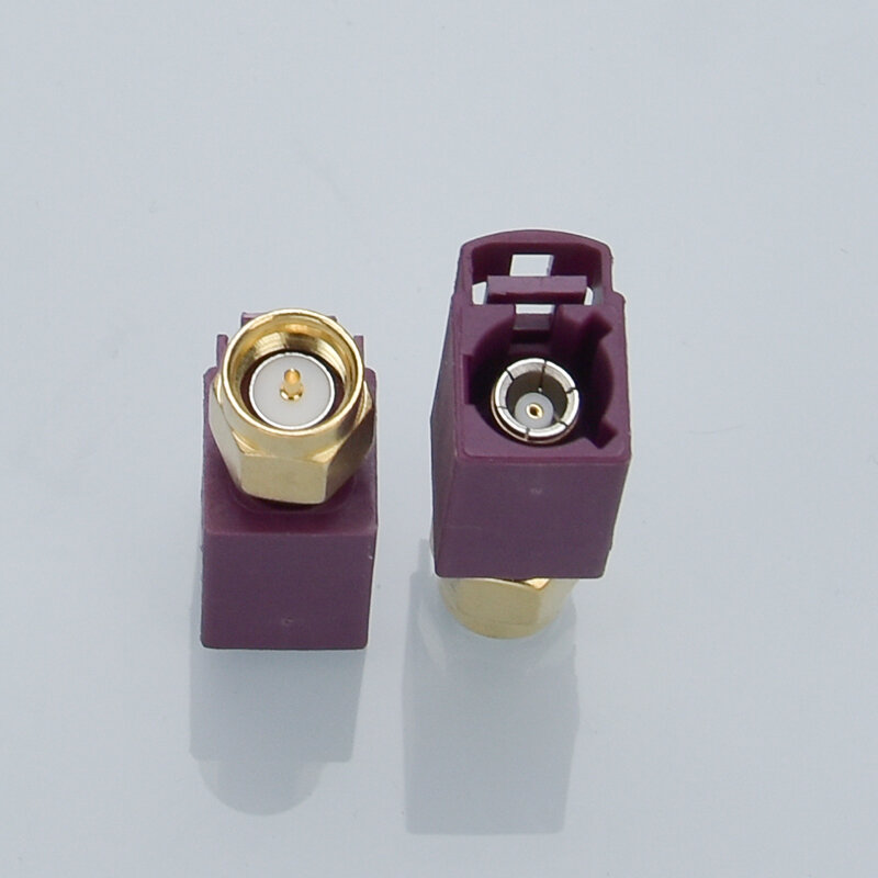 Sma männlich zu fakra-d auto rf koaxial adapter konverter smb fakra d lila farad für gsm/lte 50 ohm 0-6ghz
