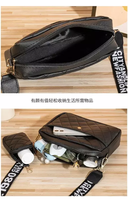 حقيبة رسول عادية للنساء ، حقيبة كتف معانة بسيطة ، كل الأزياء المطابقة ، النسخة الكورية ، TOUB014 ، جديد ،