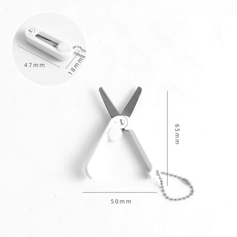 3 sztuki przenośne składane nożyczki nowe wielofunkcyjne skalowalne nożyczki ze stali nierdzewnej Mini narzędzia biurowe biura