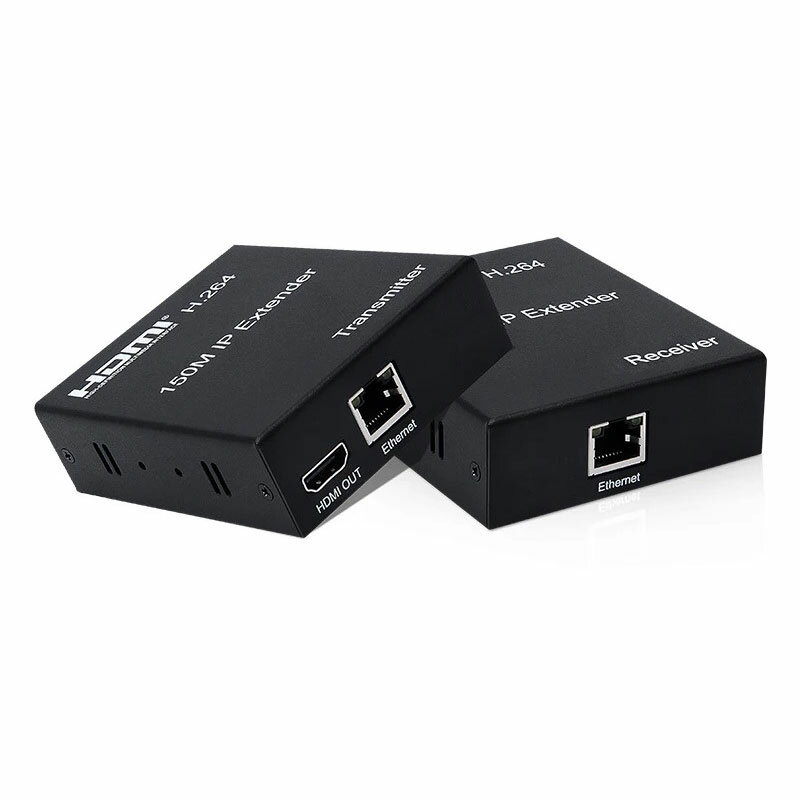 Extensor IP de 150M sobre HDMI, compatible con TCP, Rj45, Cat5e/6, Cable 1080P, transmisor, extensor Ethernet, soporte de vídeo a través de la red S
