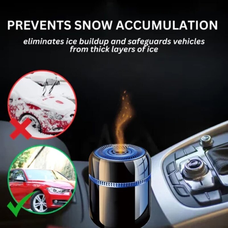 Ornamento antigelo per auto invernale Rimozione della neve dal parabrezza molecolare elettromagnetico