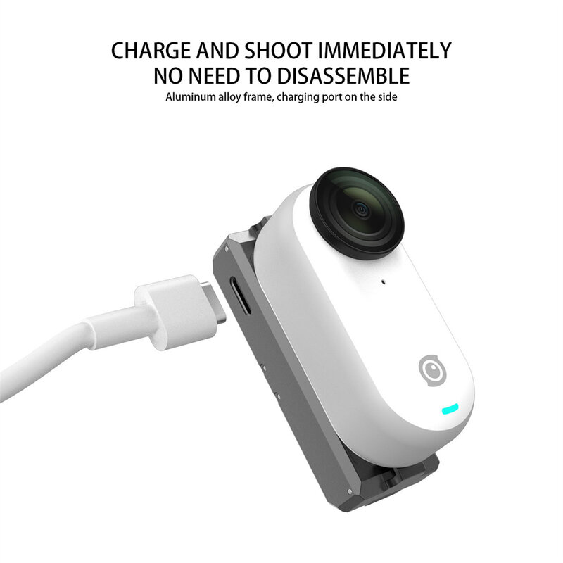 GO 3ตัวยึดขายึดอแดปเตอร์แม่เหล็กแบบปลดเร็วสำหรับ Insta360 GO 3กล้องขนาดจิ๋วชาร์จได้ฐานอุปกรณ์เสริมกล้องแอคชั่น