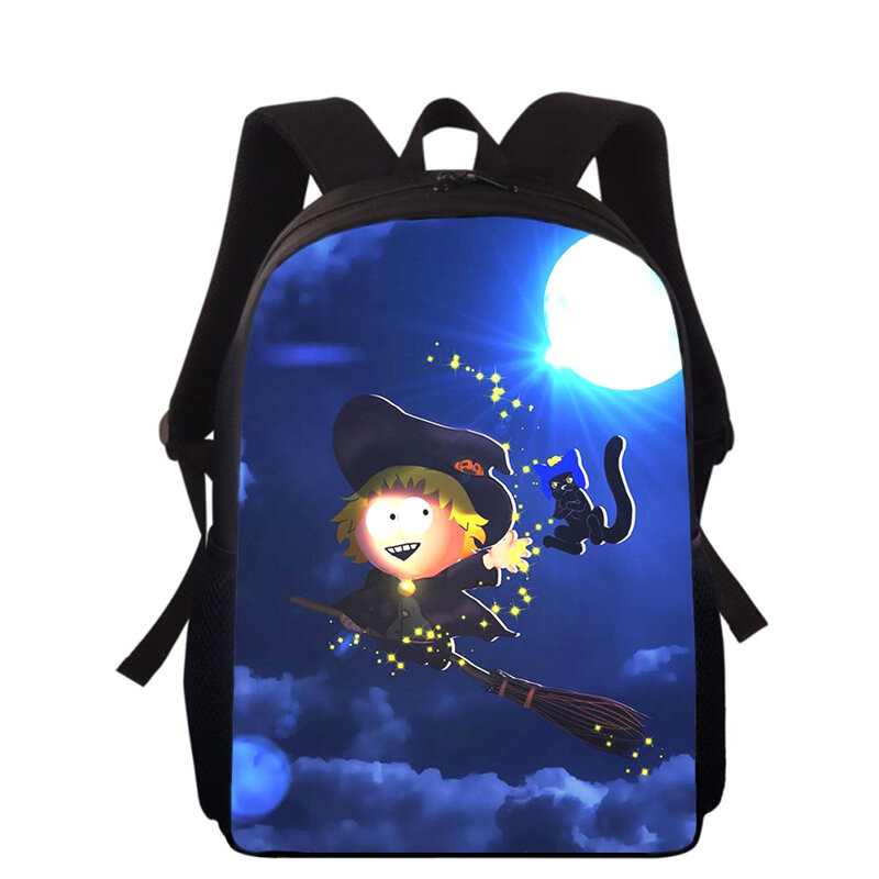 South-Park-mochila con estampado 3D para niños y niñas, morral escolar de 15 pulgadas, para libros y escuela primaria
