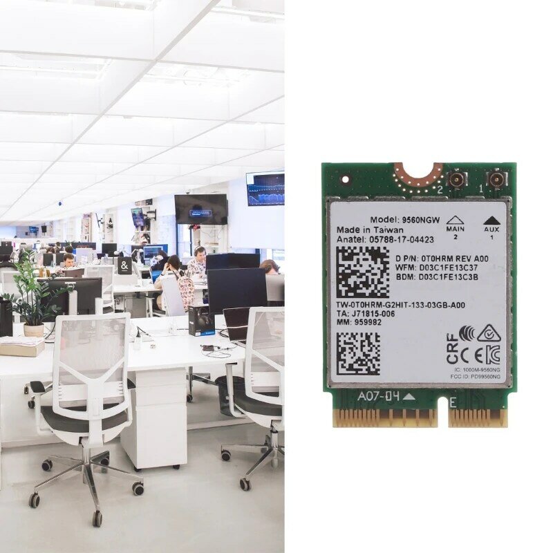 For Dell 9560NGW 5G Dual-Band Gigabit Desktop with Built-In Wireless Network Card 5.0 VHXRR 0VHXRR