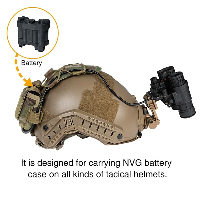 BOOIU-Bolsa de batería de casco táctico, bolsa de contrapeso, paquete de batería de casco MK1, bolsa de peso de equilibrio