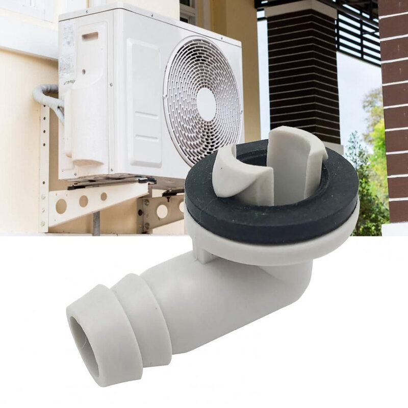 Conector de drenaje de aire acondicionado, manguera de drenaje, codo de plástico, Kit de anillo de goma, accesorios de tubería de drenaje de aire acondicionado