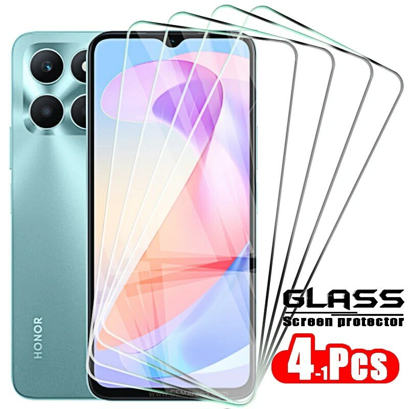 4-1PCS Tempered Glass for Huawei Honor X6a X8a X8 4G 5G X7 X6 A X5 90 70 Lite Screen Protectors Cover Film Protective Glass
