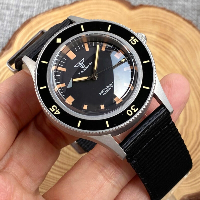 Fathoms-Super relógio mergulhador luminoso para homens, mecânica Movt Dome, safira cristal, 120 moldura da barriga, NH35 PT5000, 20bar