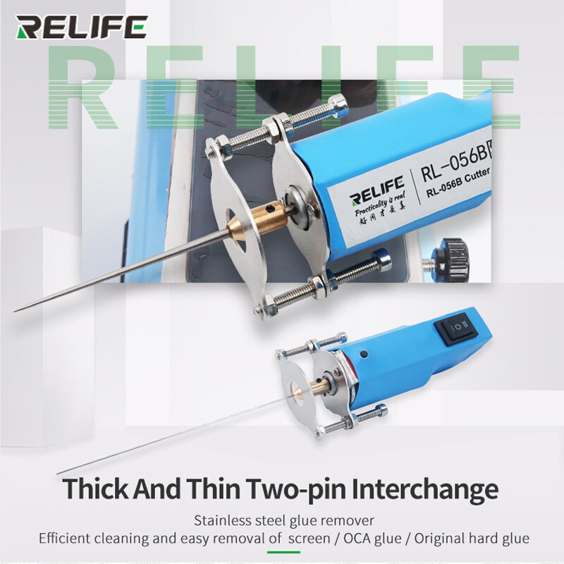 Relife RL-056B elektryczne narzędzie do usuwania kleju 2 w 1 High Percision klej OCA klej do usuwania naprawa telefonu regulowana zmiana biegów