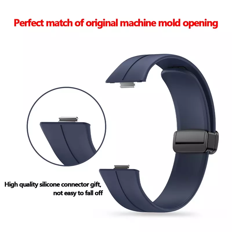 Gelang olahraga untuk JAM Huawei cocok 3 jam tangan pintar tali gesper magnetik silikon untuk JAM Huawei FIT3 Aksesori tali gelang