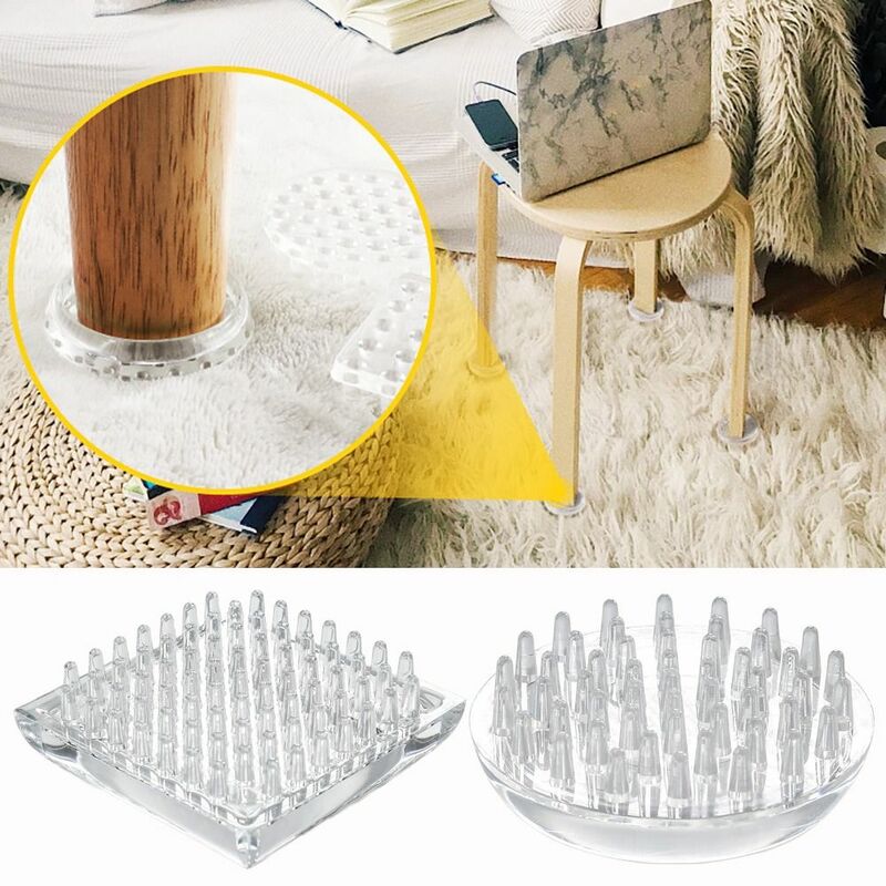 フットレスト,テーブルパッド,歯ブラシ用ラウンド,正方形のソファ,透明な家具