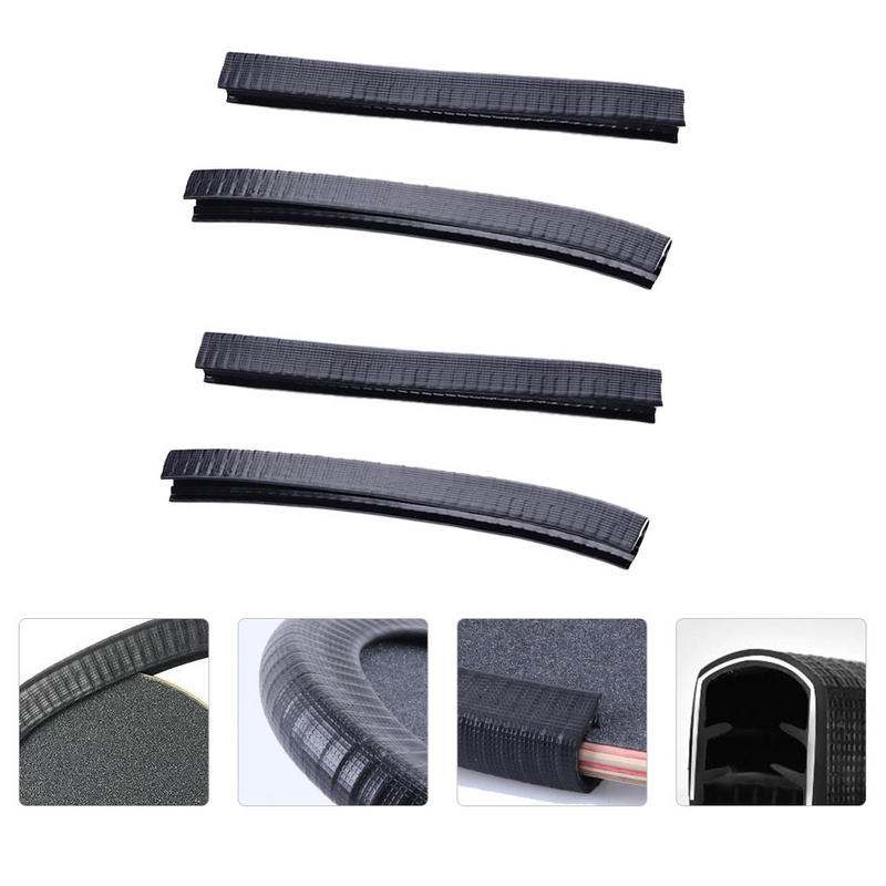2 Pairs Bumper Fish Board Protective Cover Skateboard Impact Protection Strip Deck Shield Protector Anti-collision for