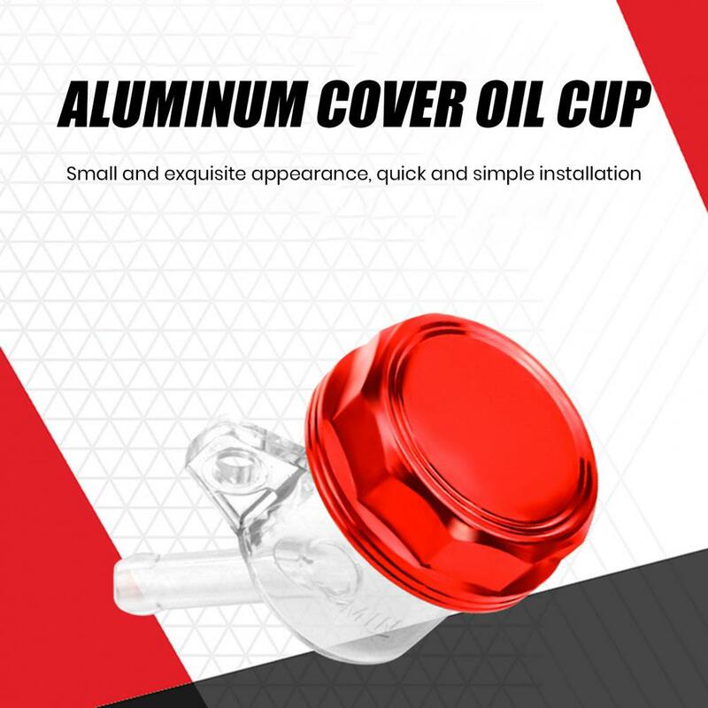 High Toughness Oil Cup Universal Motorcycle Aluminum Lid Oil Cup Rear Brake Pump Fluid Reservoir Tank Motorcycle for Modified