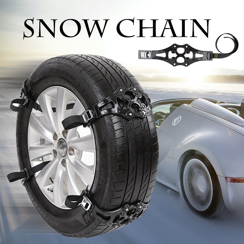 1 peça de instalação fácil, caminhão de inverno, carro, corrente de neve, cinto antiderrapante para pneus F19A