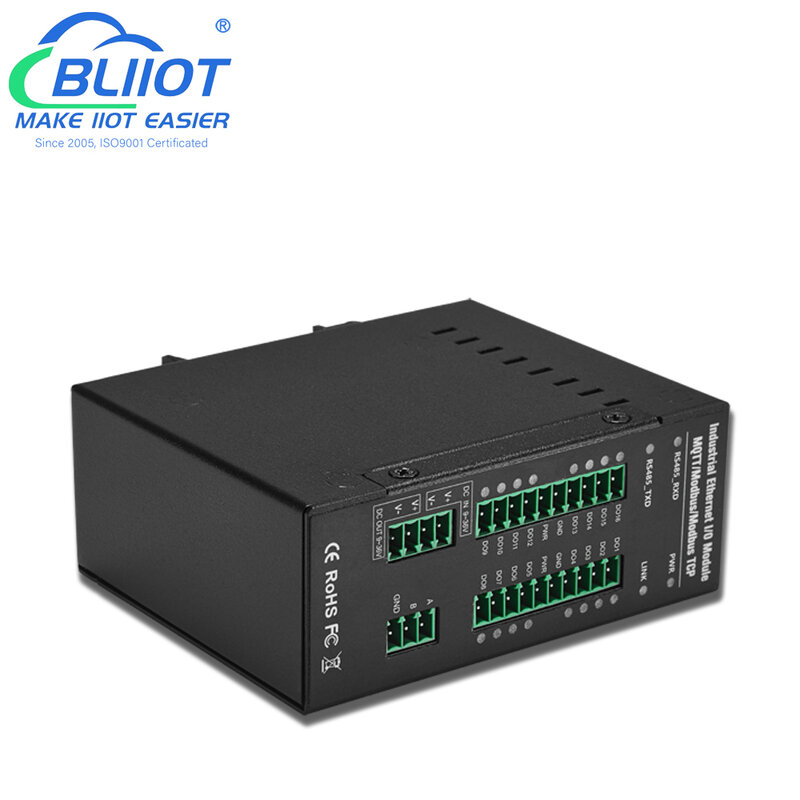 8DIN + 8DO + 8AIN Промышленная Автоматизация RS485 RS45 многоканальный модуль ввода/вывода для стандартной поддержки Modbus RTU Modbus TCP