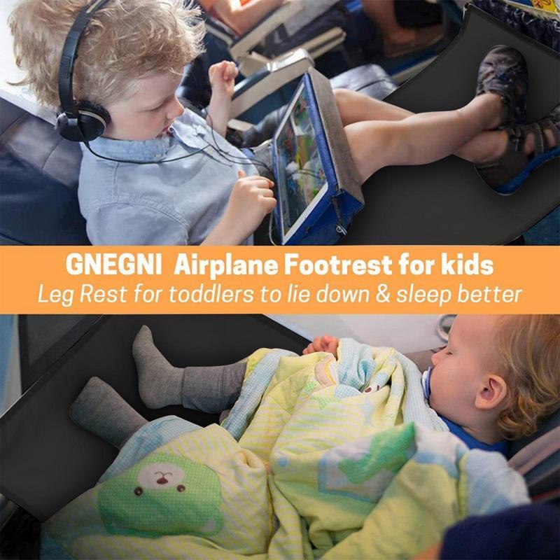 Cama de avión Flyaway para niños pequeños, camas de descanso de avión para niños, hamaca de descanso de pies de viaje portátil, extensor de asiento de avión, reposapiés