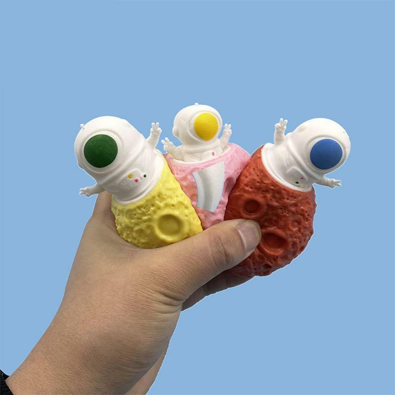 우주 비행사 행성 TPR 스퀴즈 컵 스트레스 해소 팝 재미있는 장난감, 스트레스 방지, 성인 어린이 선물, 스퀴즈 스트레스 해소 장난감
