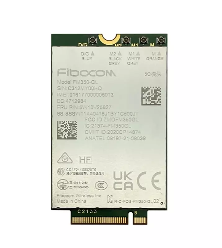 5G moduł Fibocom FM350-GL 5 w10v25827 m. 2 moduł HP X360 830 840 850 G7 Laptop 5G LTE WCDMA 4x4 MIMO moduł GNSS