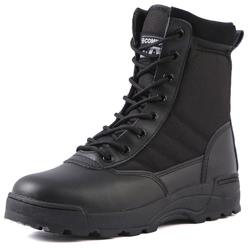 Força especial masculina botas de combate no deserto, sapato de tornozelo tático masculino, botas de caminhada ao ar livre, novo, 2024