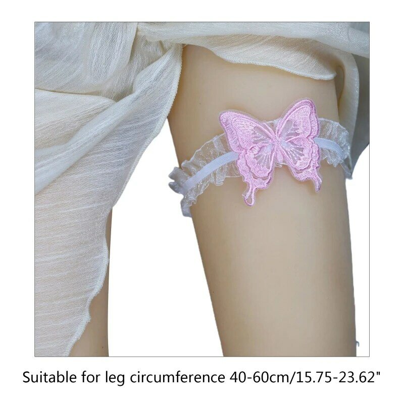 Bestie Leg Chain Delicate Thigh Chains White Pink Body Chain for Bride