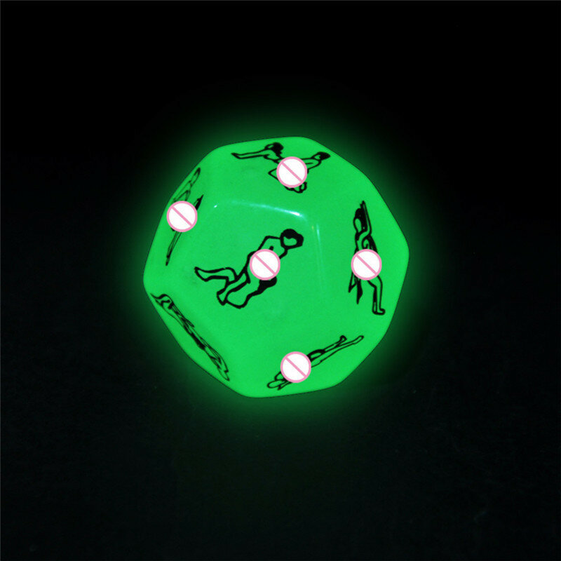 6 Sides Exotic Toys  Luminous Sex Dice Toys for Couples Adults Games Romance Love Hunour Flirting Erotic Adult 18+ Sex Shop
