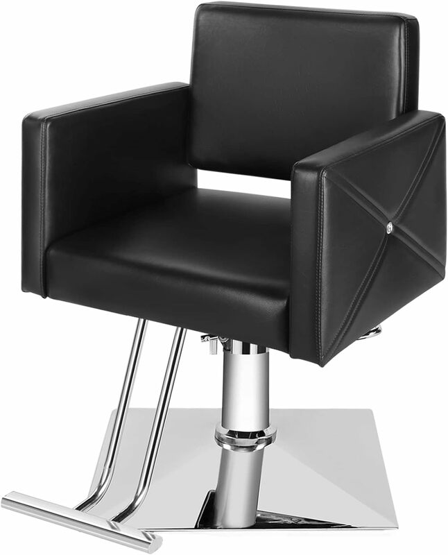 Стул для парикмахерской, стул для парикмахера с гидравлическим насосом, вращающийся на 360 градусов