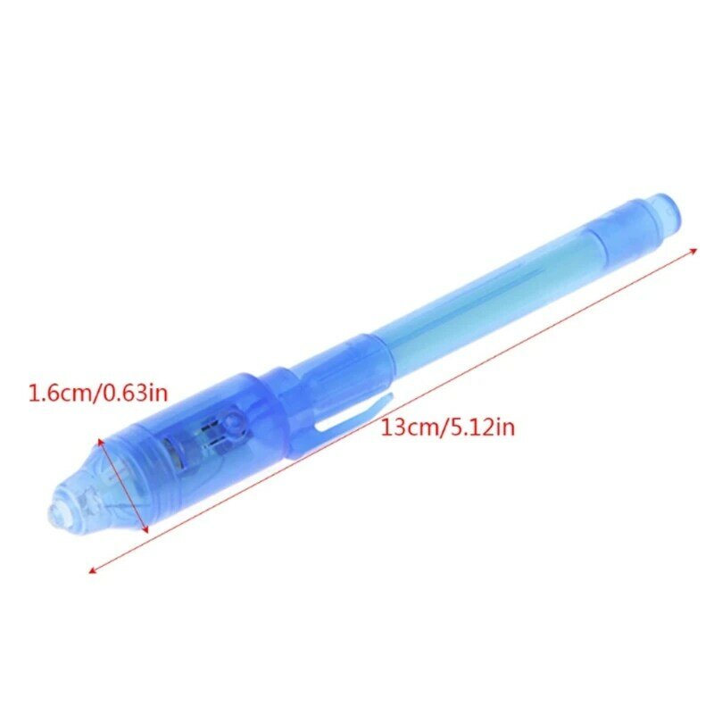 6 sztuk/zestaw niewidoczny długopis z atramentem wbudowany w światło ultrafioletowe magiczny marker zapewniający bezpieczeństwo