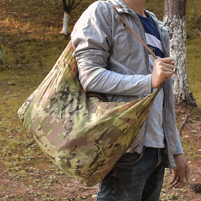 Lightweight Foldable Travel Bag Men Women Waterproof Duffel Bag Outdoor Travel Portable Multifunction Tactical Shoulder Bag