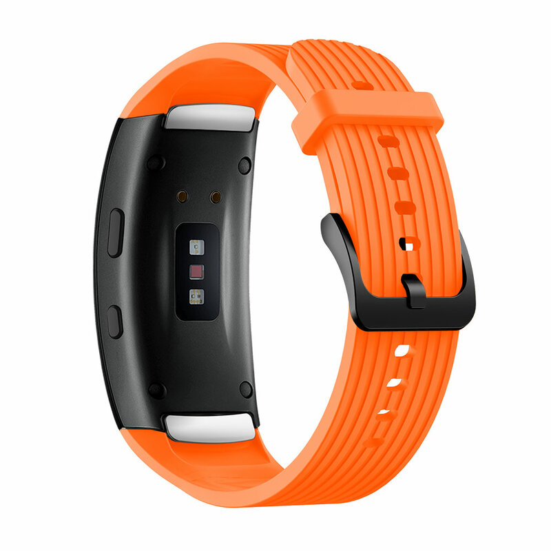 Tali silikon 18mm untuk Samsung Gear Fit 2 Pro mengganti tali jam tangan pintar untuk Samsung Fit2 tali SM-R360