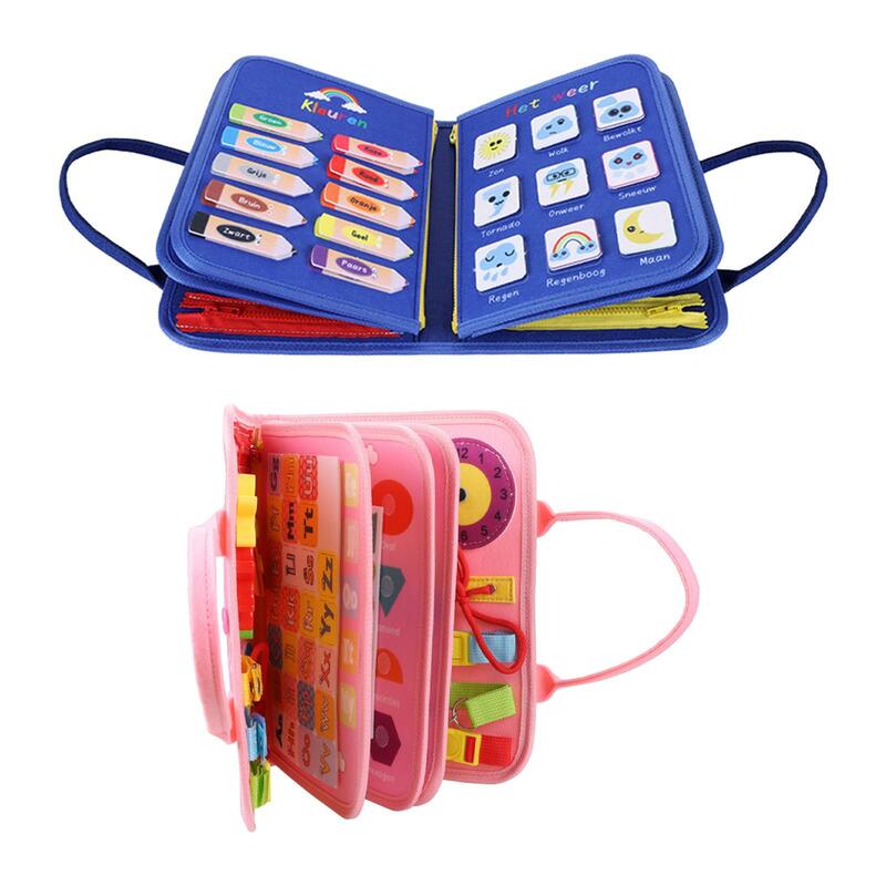 Busy Board Sensory Toys for Children, Basic Life Skills Toys, Atividade Montessori, Presente de aniversário para crianças, Meninos e meninas