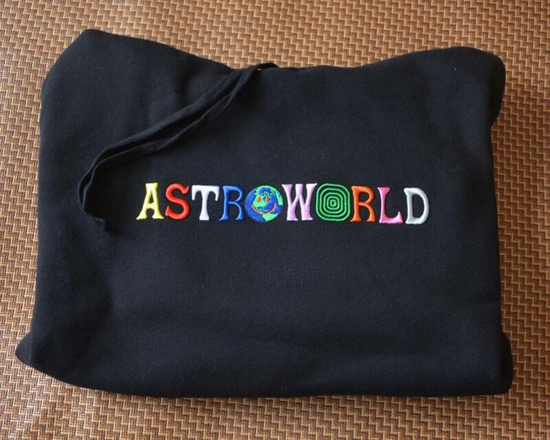 Astroworld-Moletons masculinos e femininos com letra bordada arco-íris, moletom hip hop, pulôver casual, cacto jack, queria que você estivesse aqui