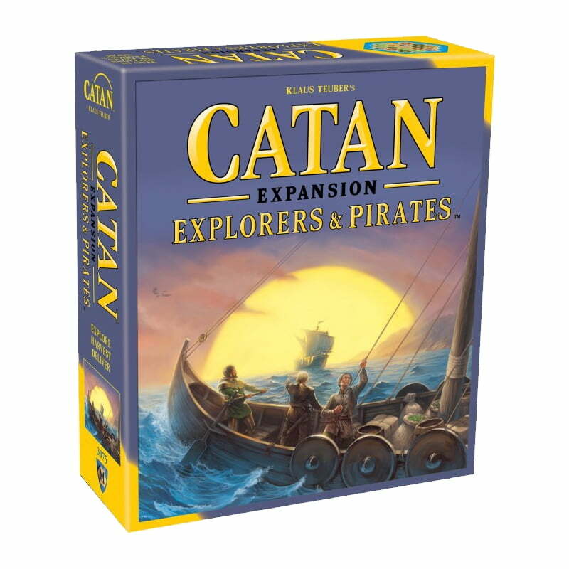 Catan Explorers e Pirates Expansion Strategy Board Game, Ages 12 e acima, de Asmodee