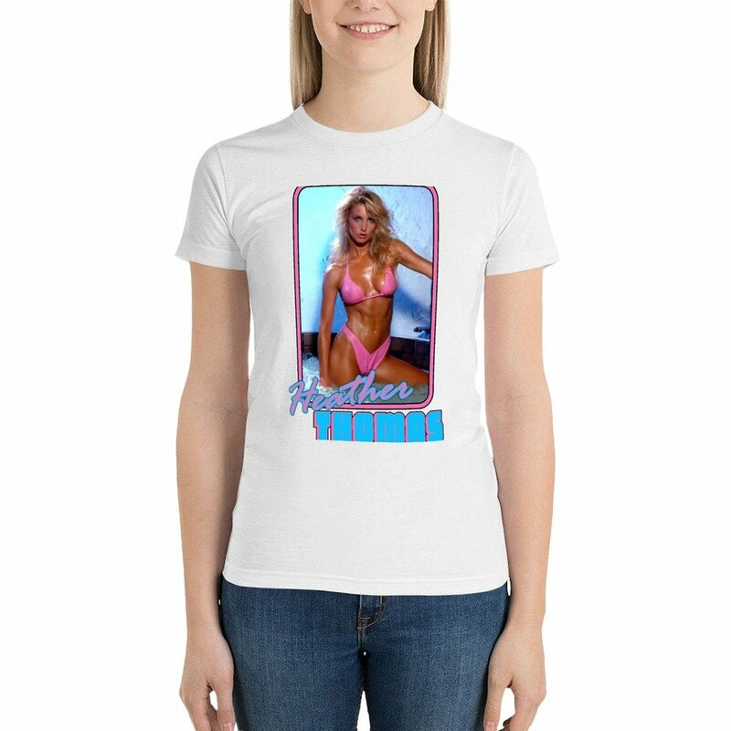 Heather Thomas T-shirt oversized tees anime clothes Women's tee shirt