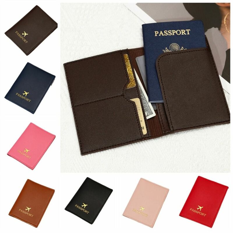 Etui na karty okładka na paszport ze skóry PU wielofunkcyjne akcesoria podróżne dokument z klipsem paszportowym etui na karty kredytowe etui na karty odprawy samolotu