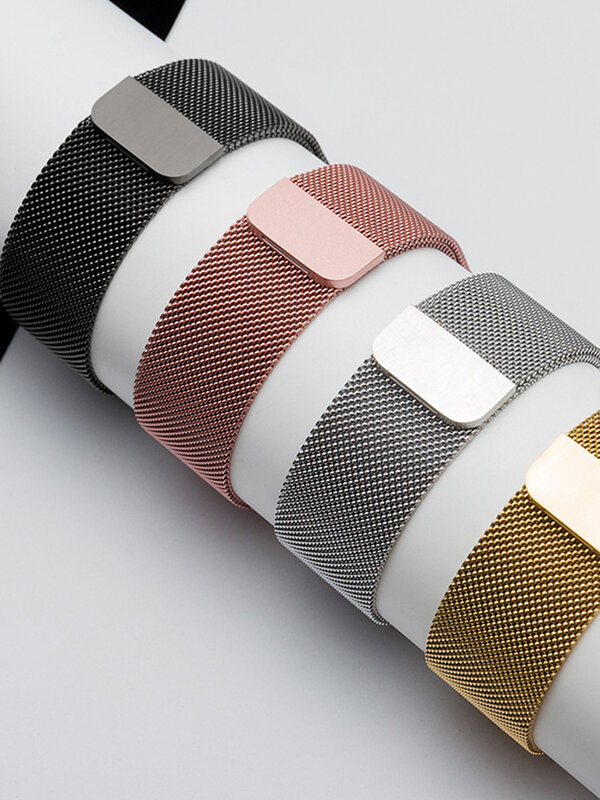 Milanese Loop Strap for Samsung Galaxy Fit 3 Accessories Stainless Steel metal belt Bracelet Correa Magnetic Galaxy Fit3 band