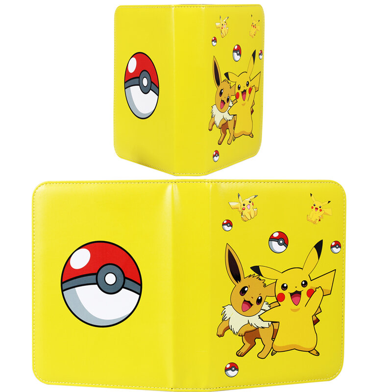 TOMY Pokemon Binder Cards Collectors Album Anime Game Card Protection Portable Storage Case Top Loaded List Toy Gift