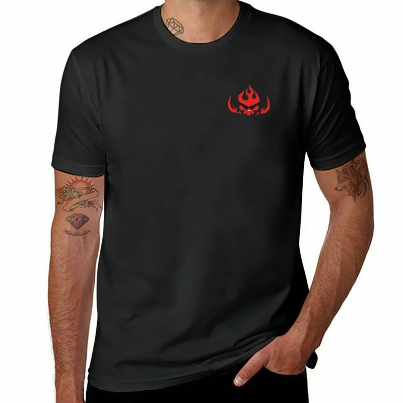 New Team Dai Gurren Logo t-shirt maglietta oversize magliette personalizzate magliette grafiche maglietta nera maglietta oversize da uomo