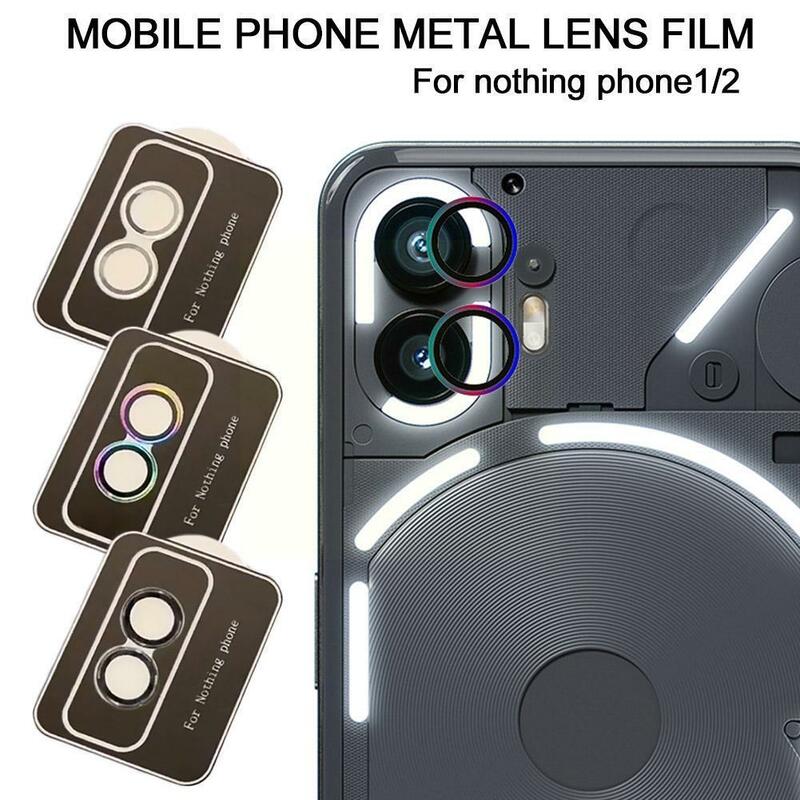 Lente de cámara de Metal, Protector de vidrio para teléfono Nothing 2 1, protección de lente de cámara en Nothing Phone (2) (1), lente de cámara Fi L5F0
