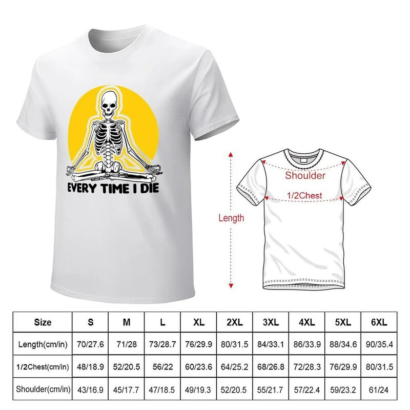 T-shirt gráfica EVE I DIE para homens, roupas vintage, camisetas, tamanhos mais grandes, estilo kawaii