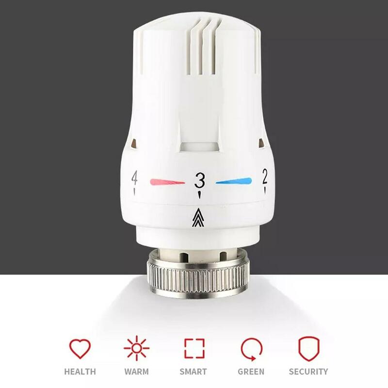Electric Regulating Valve Easy To Use Thermostatic Radiator Valve Replacement Head Compatible Antifreeze Protection Liquid Senso
