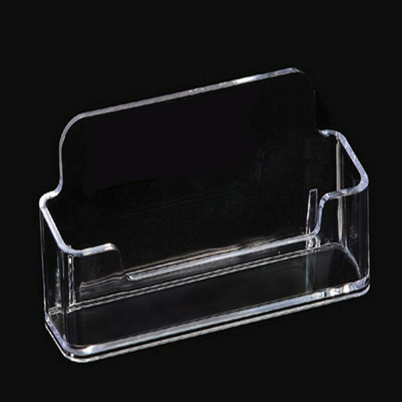 Clear Desk Plank Opbergbox Display Stand Acryl Plastic Transparante Desktop Visitekaarthouder Locatie Card Organizer