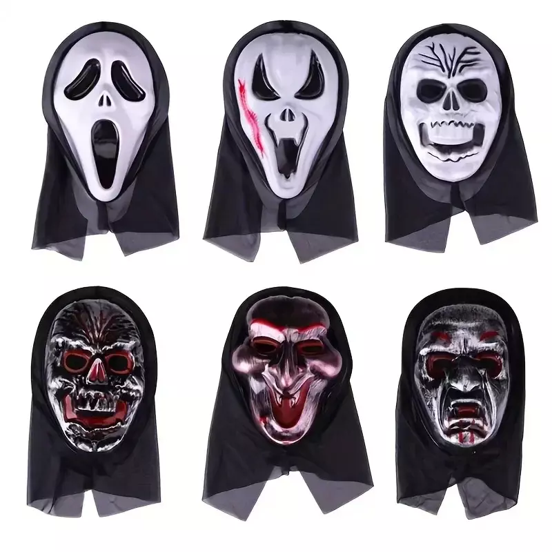 1pcs Halloween Mask Adult Child Reaper Monolithic Horror Ghost Mask Grimace Festival Mask